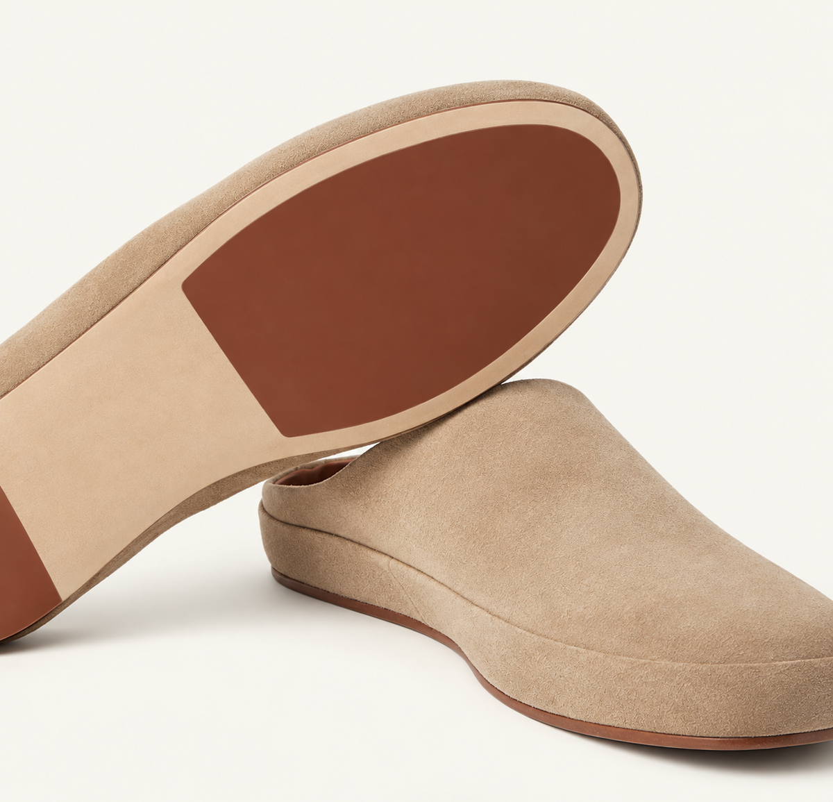 Mules in Beige aus Vollleder – Ansicht 4