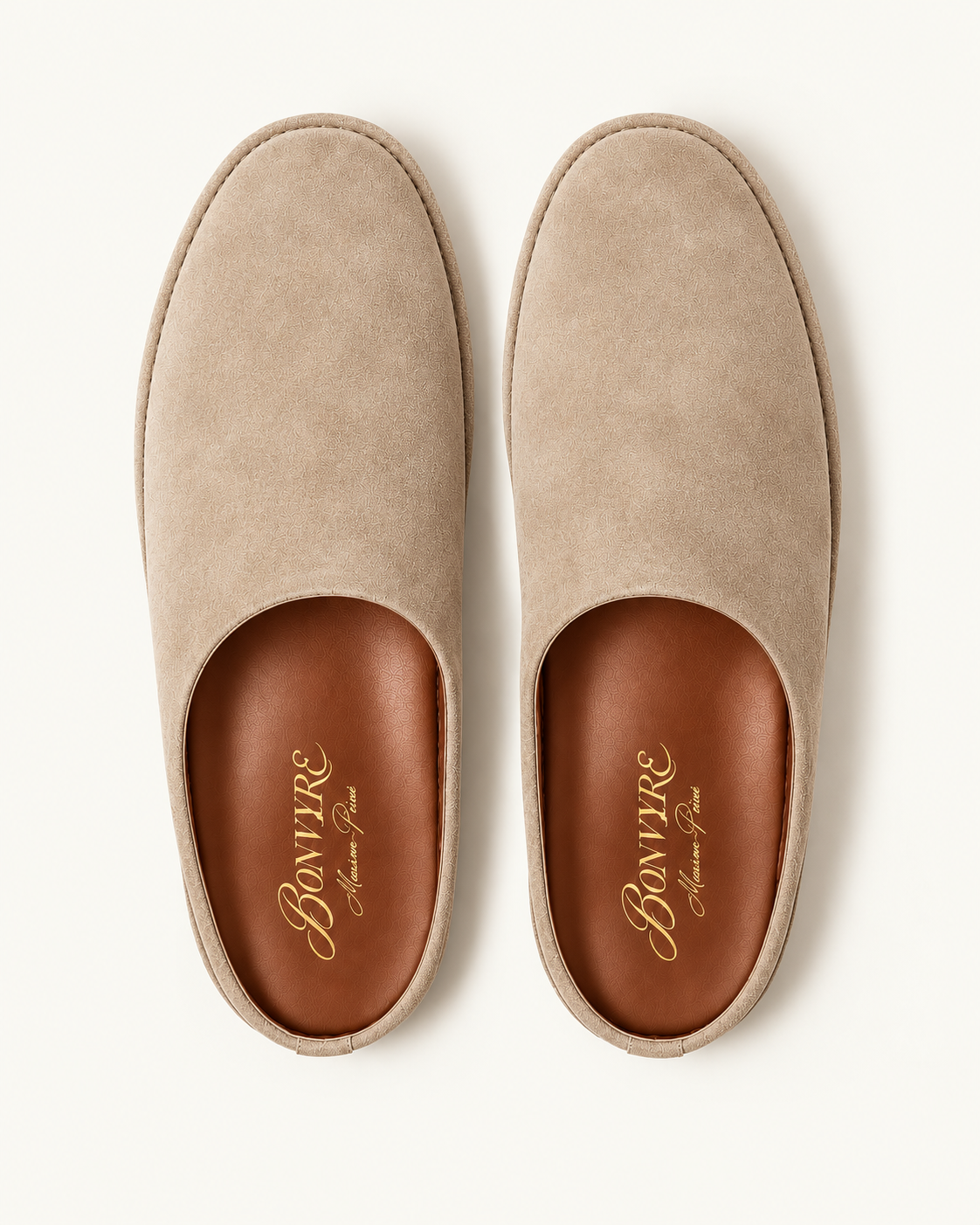Mules in Beige aus Vollleder – Ansicht 2