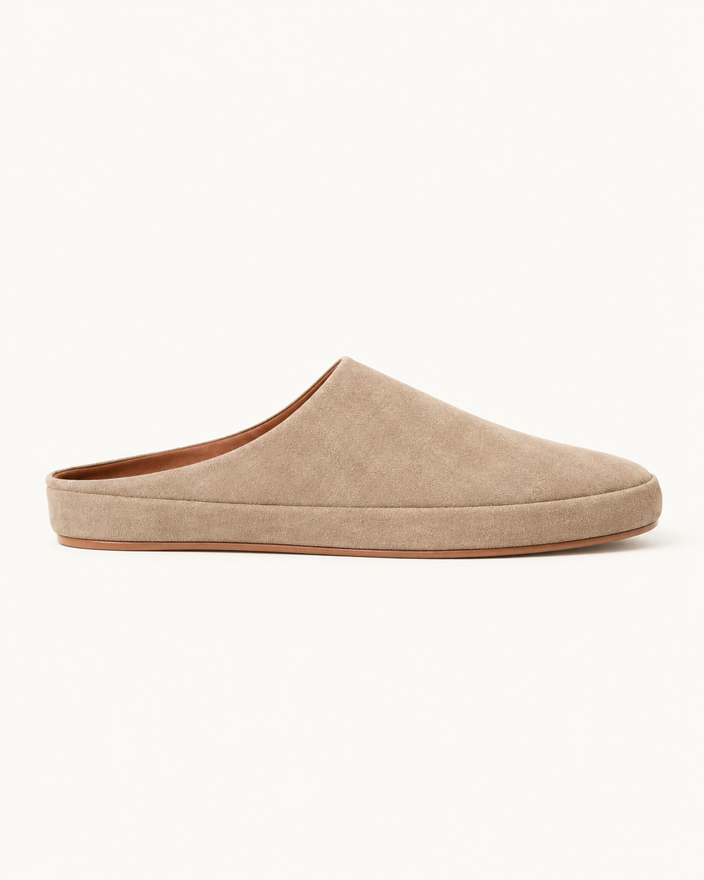 Mules in Beige aus Vollleder