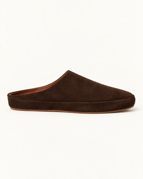 Mules in Wren Braun aus Vollleder